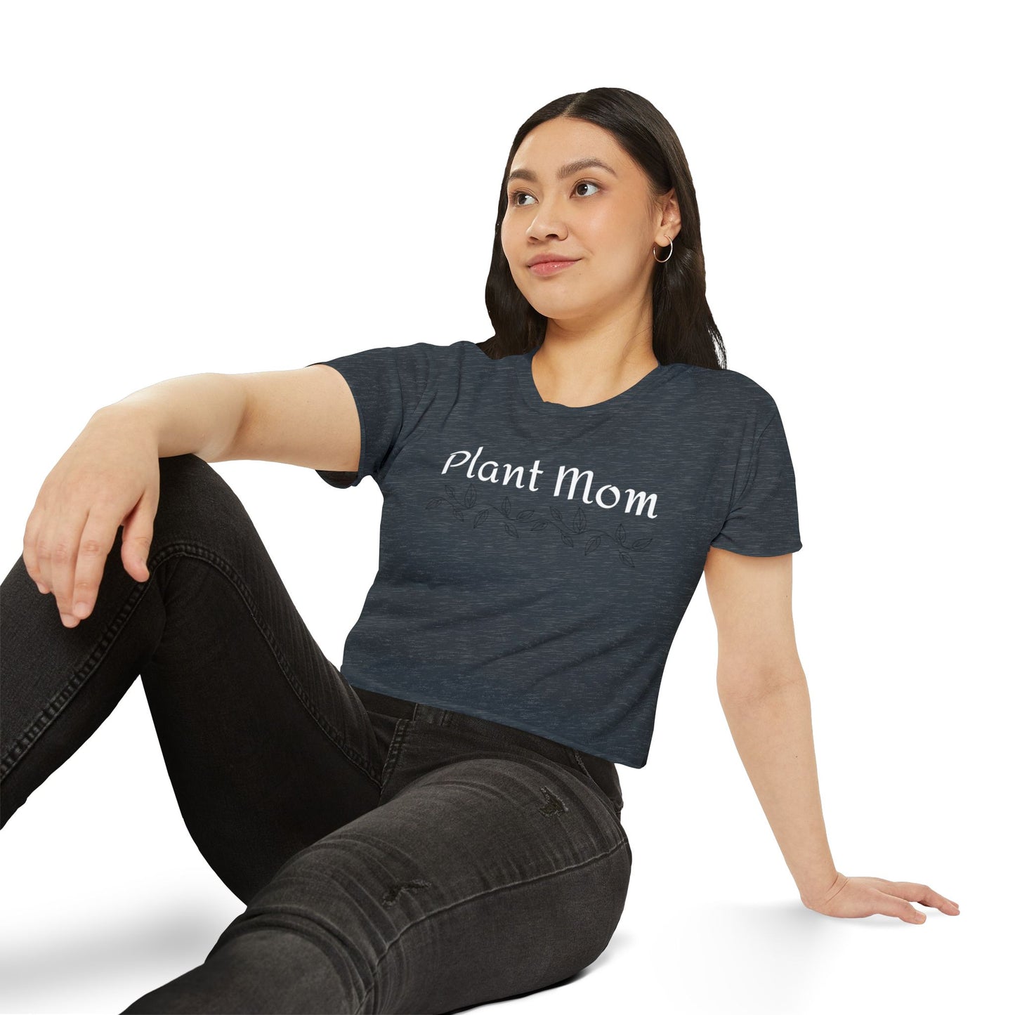 Plant Mom - Crop Top Plant-Inspired Shirt