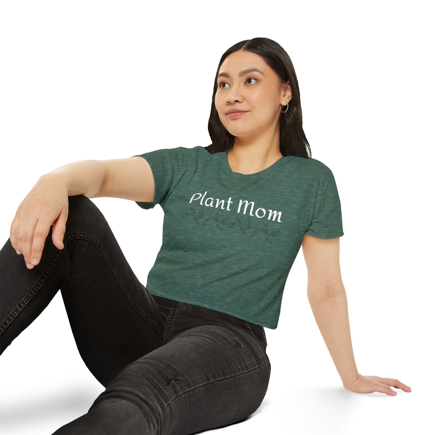 Plant Mom - Crop Top Plant-Inspired Shirt