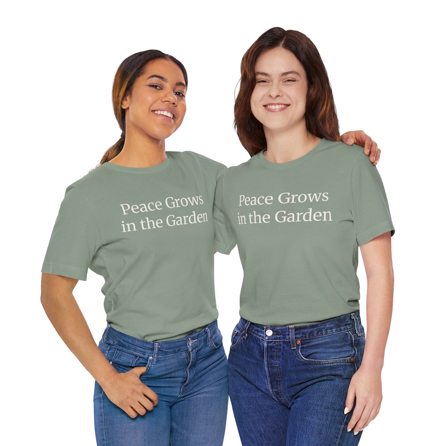 Peace Grows in the Garden Tee - Relaxed Plant Lover T-Shirt