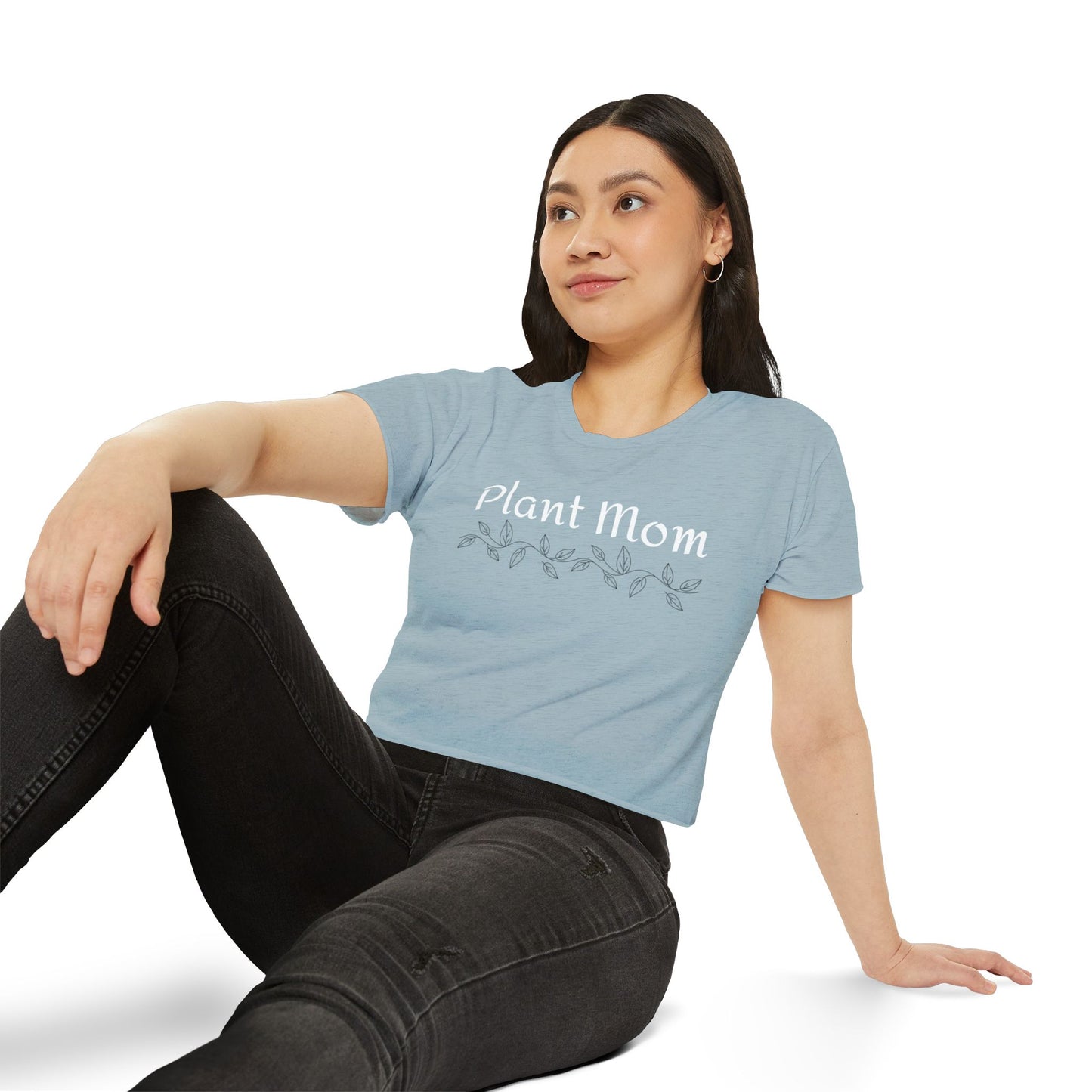 Plant Mom - Crop Top Plant-Inspired Shirt
