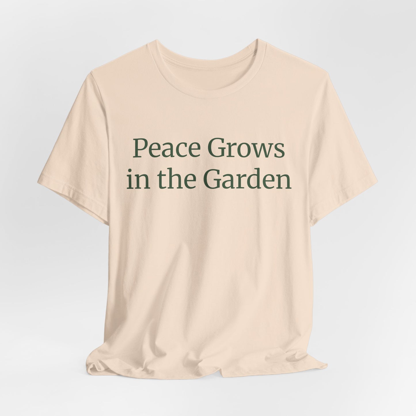 Peace Grows in the Garden Tee - Relaxed Plant Lover T-Shirt